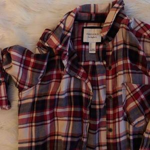 Plaid Forever 21 Cardigan